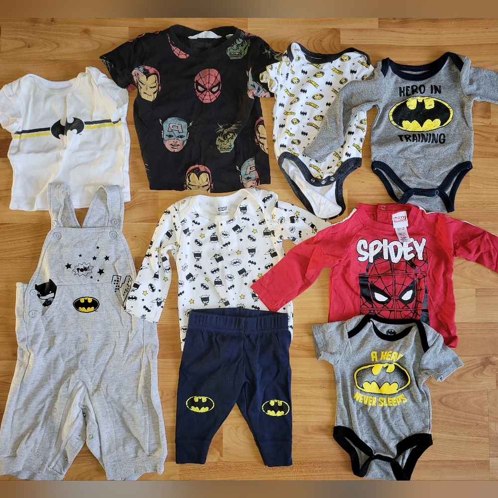 Superhero Kids Bundle! 0-9Months - 10 Pieces